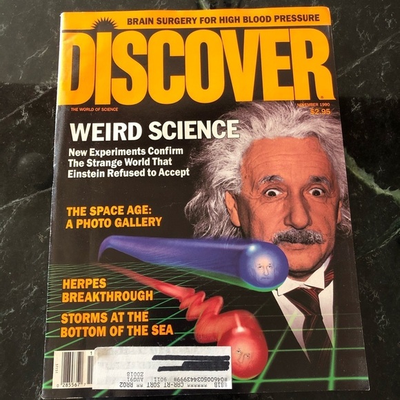 Vintage November 1990 Discover (The World of Science) Magazine Einstein Cover - Picture 1 of 3